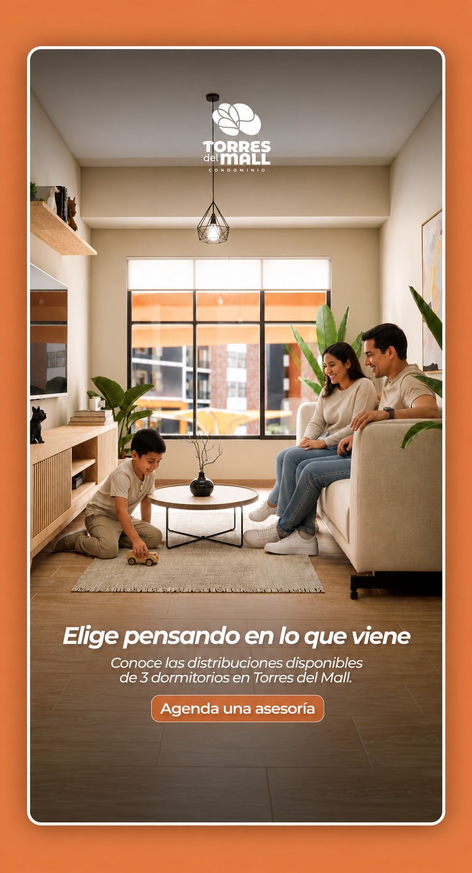 Gráfica de Torres del Mall sobre la vida familiar en el proyecto