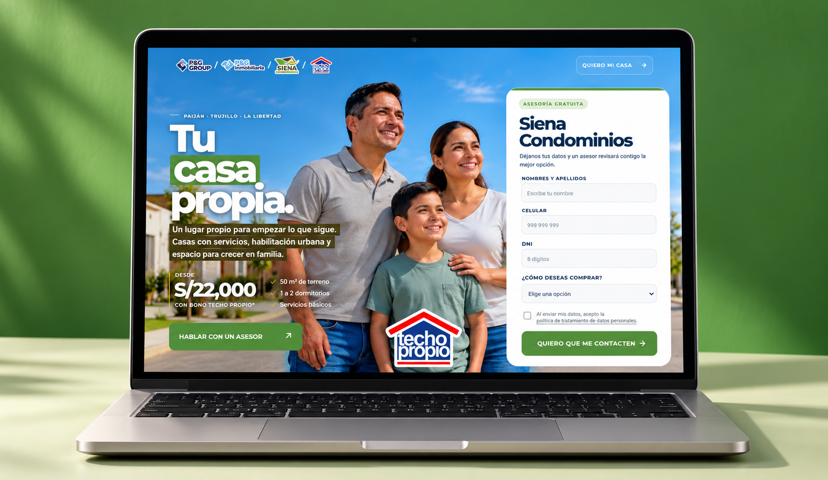 Siena Condominios: portada del proyecto