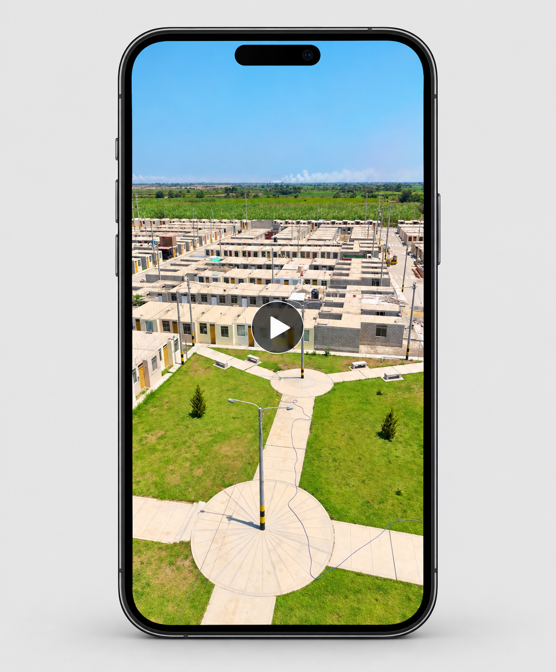 Video del proyecto Siena Condominios presentado en un teléfono