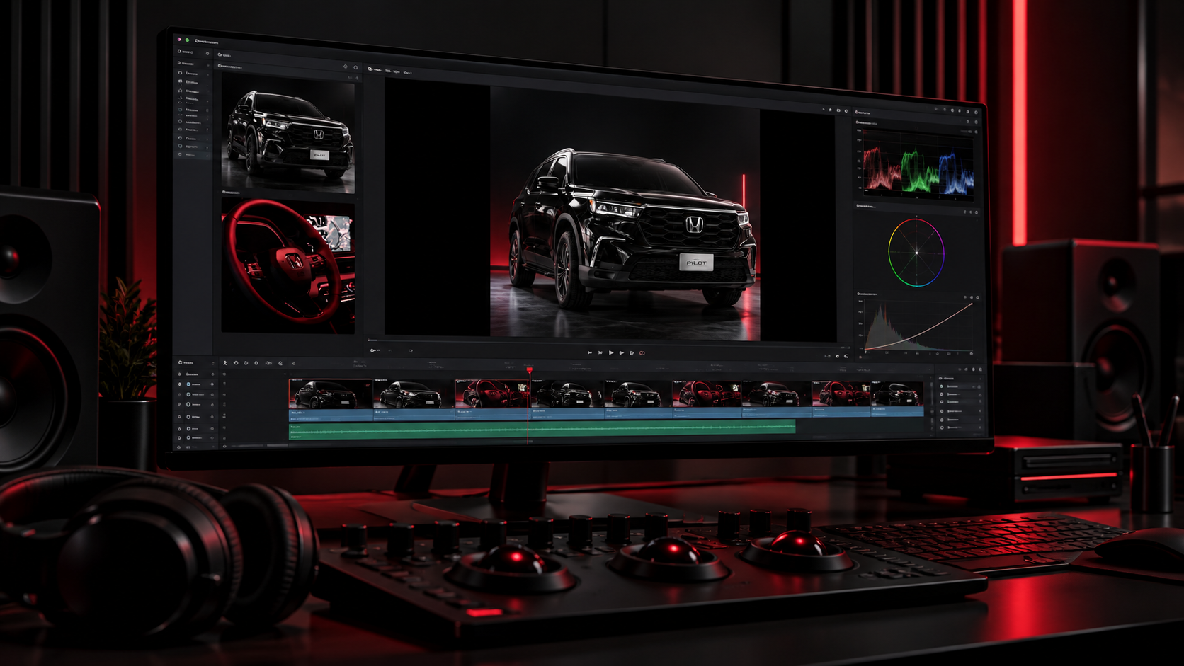 Estudio de edición del Honda Pilot