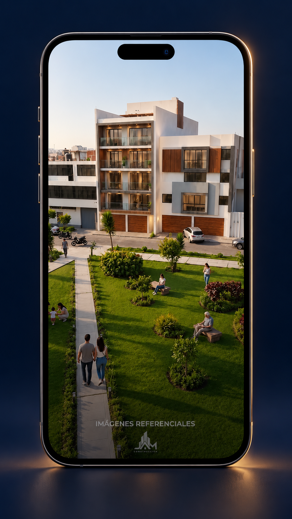 Mockup de smartphone con Galeno Park