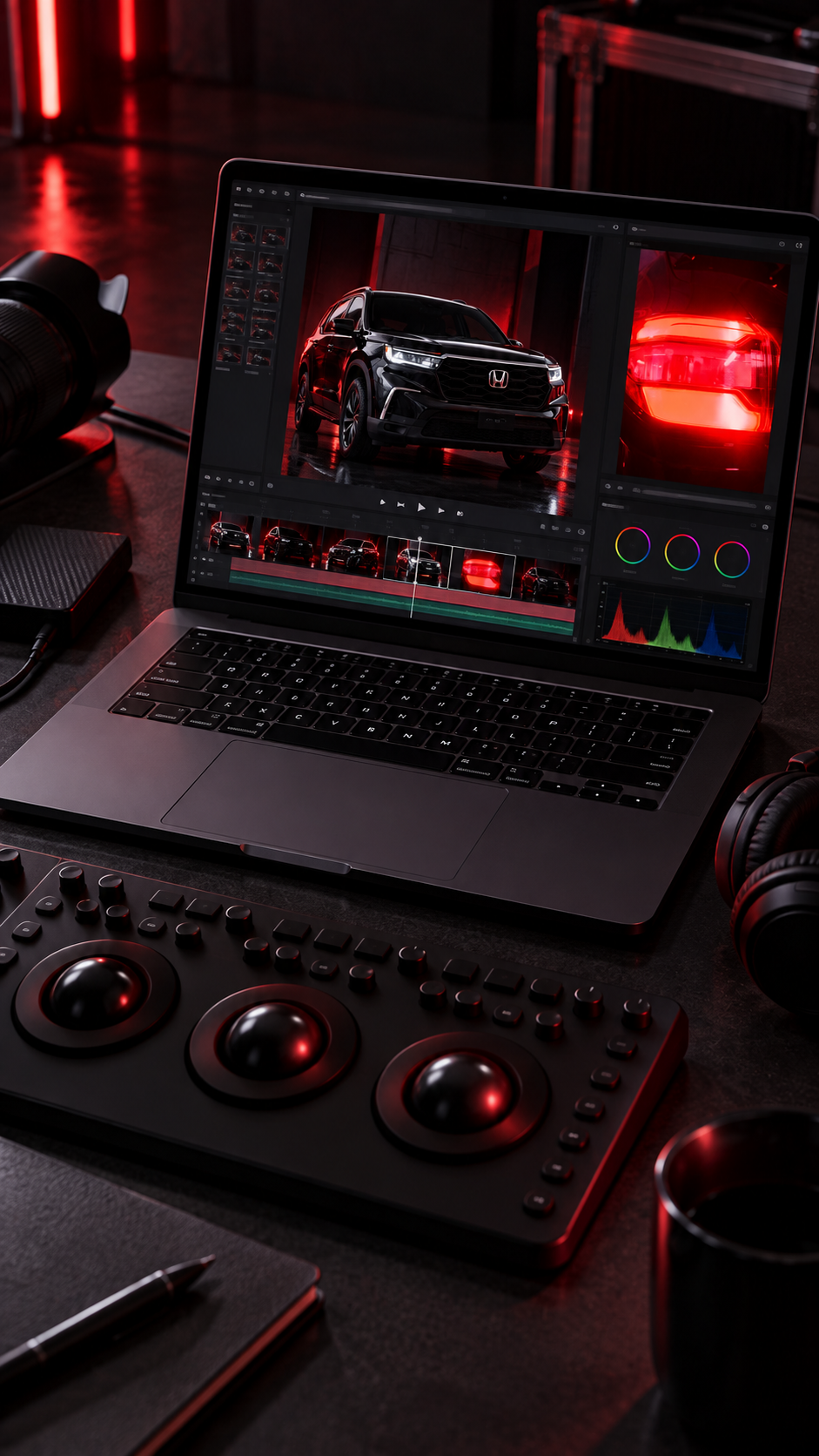 Postproducción Honda Pilot en estudio