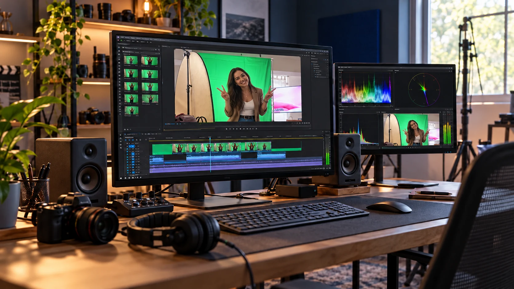Estación de edición de video y corrección de color
